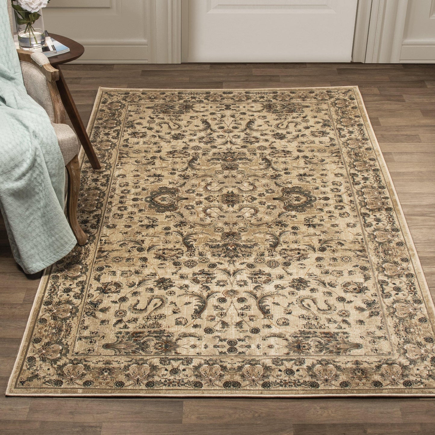 Hasini Vintage Oriental Floral Rug FredCo
