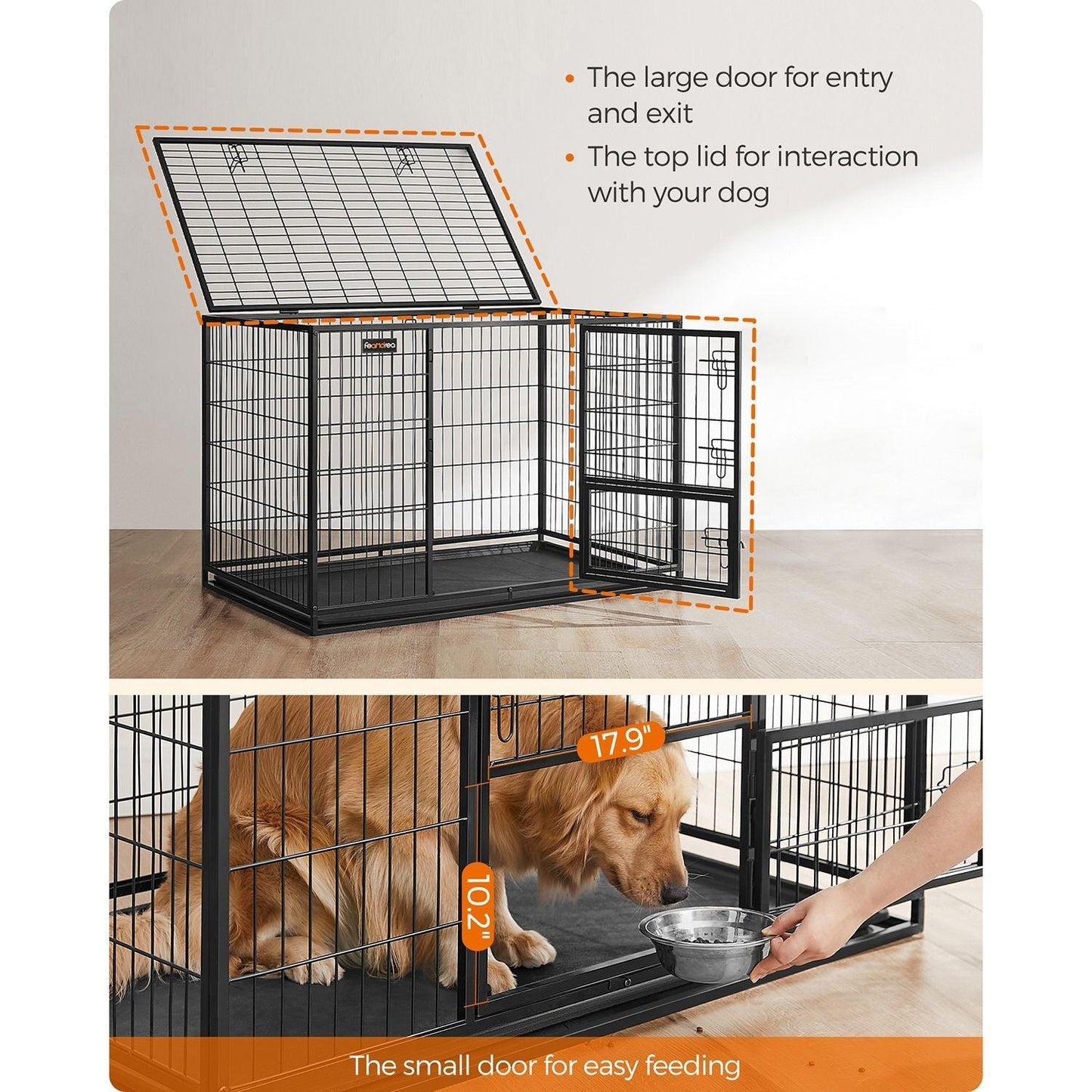 Heavy-Duty Dog Crate with Metal Frame FredCo