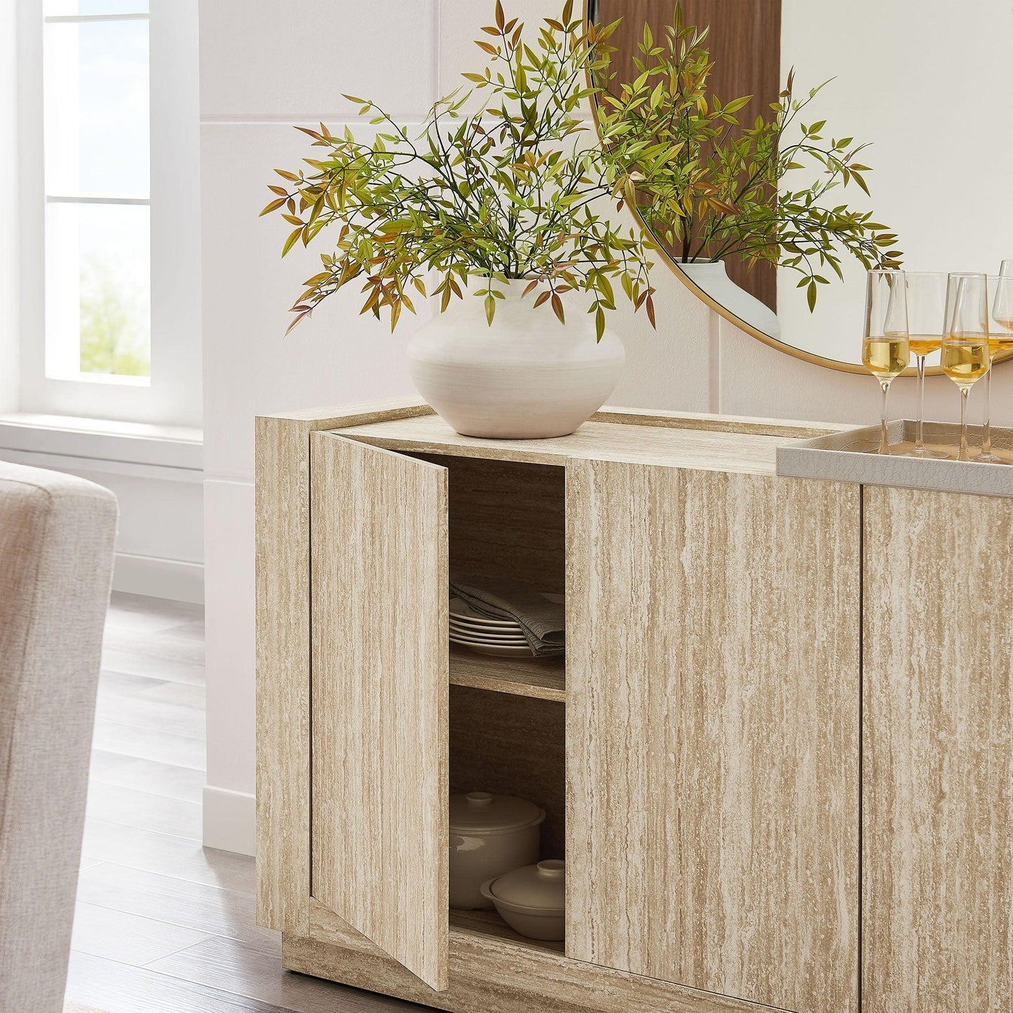 Hollis 59" Travertine Sideboard by Modway FredCo