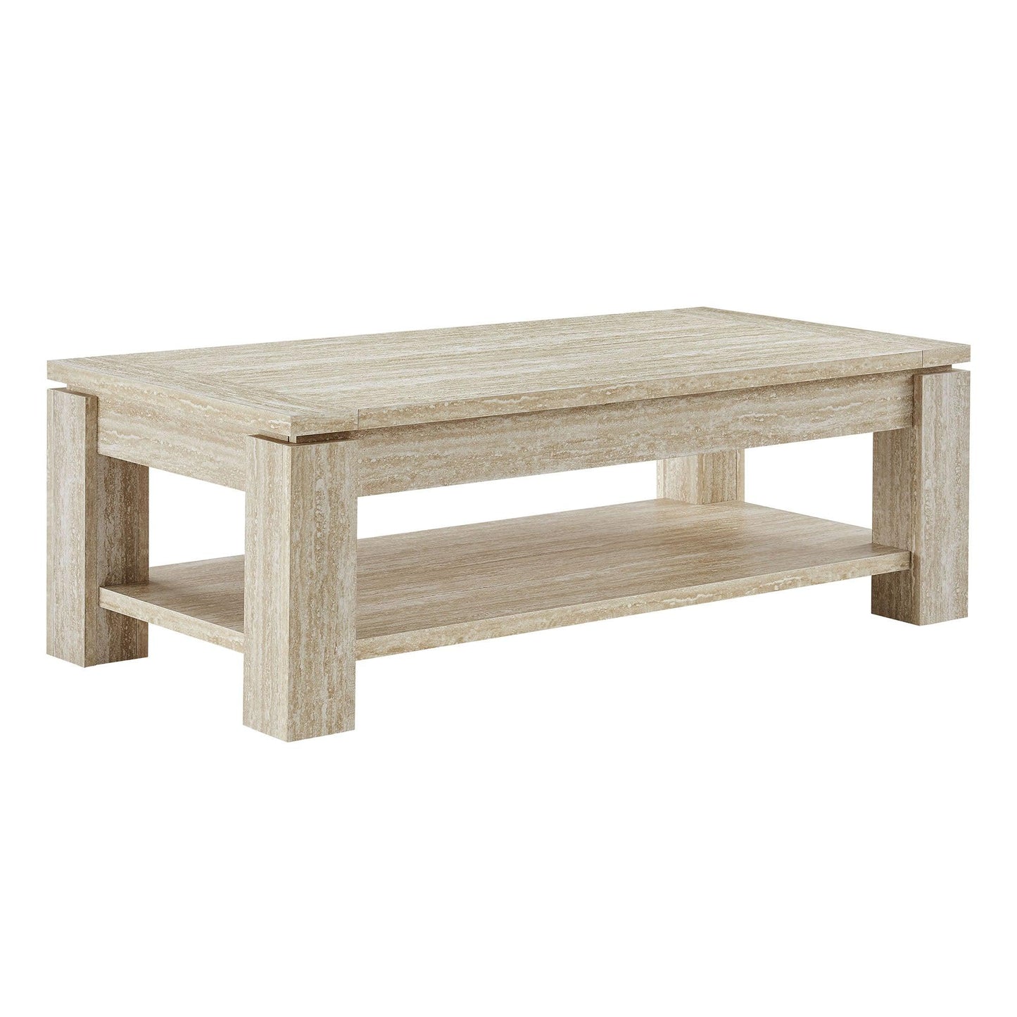 Hollis Travertine Coffee Table by Modway FredCo
