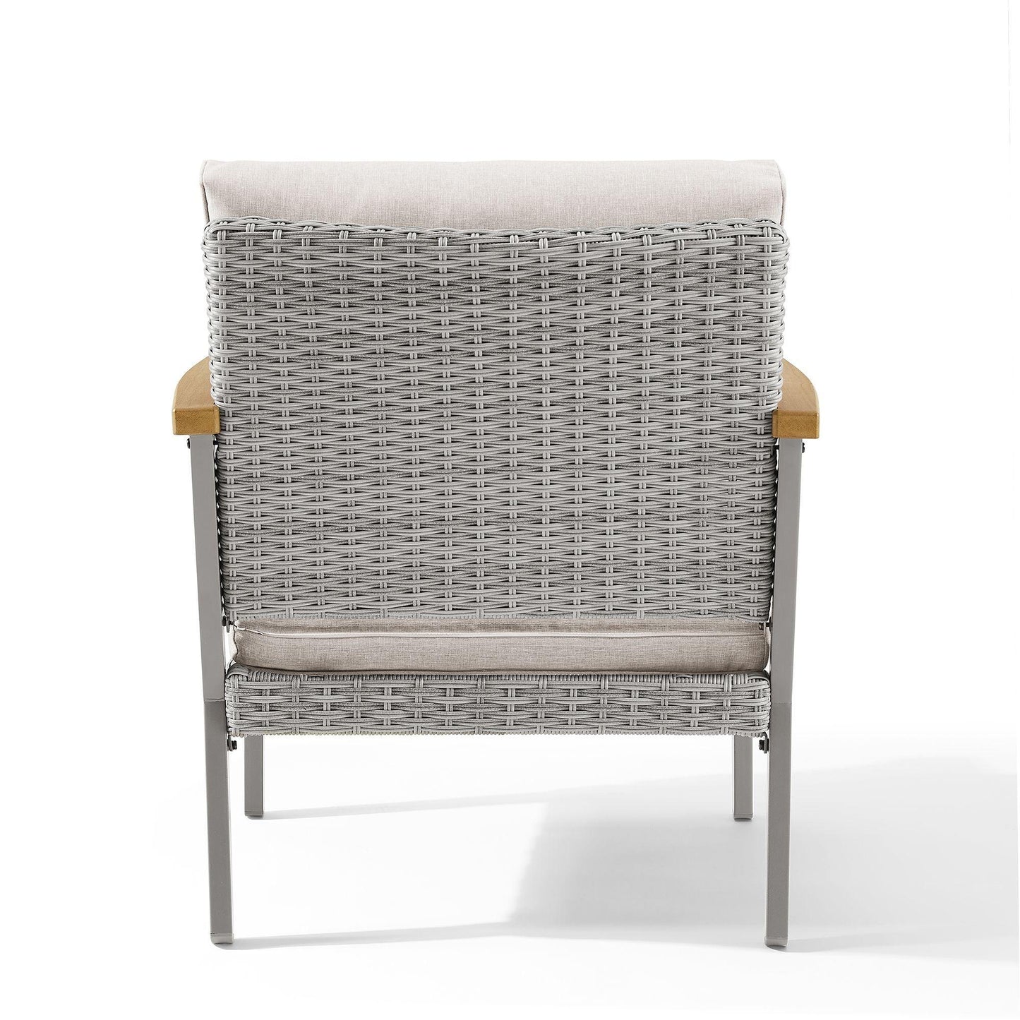 HOME Sencillo Collection - Lounge Chair with Faux Wood Armrests FredCo