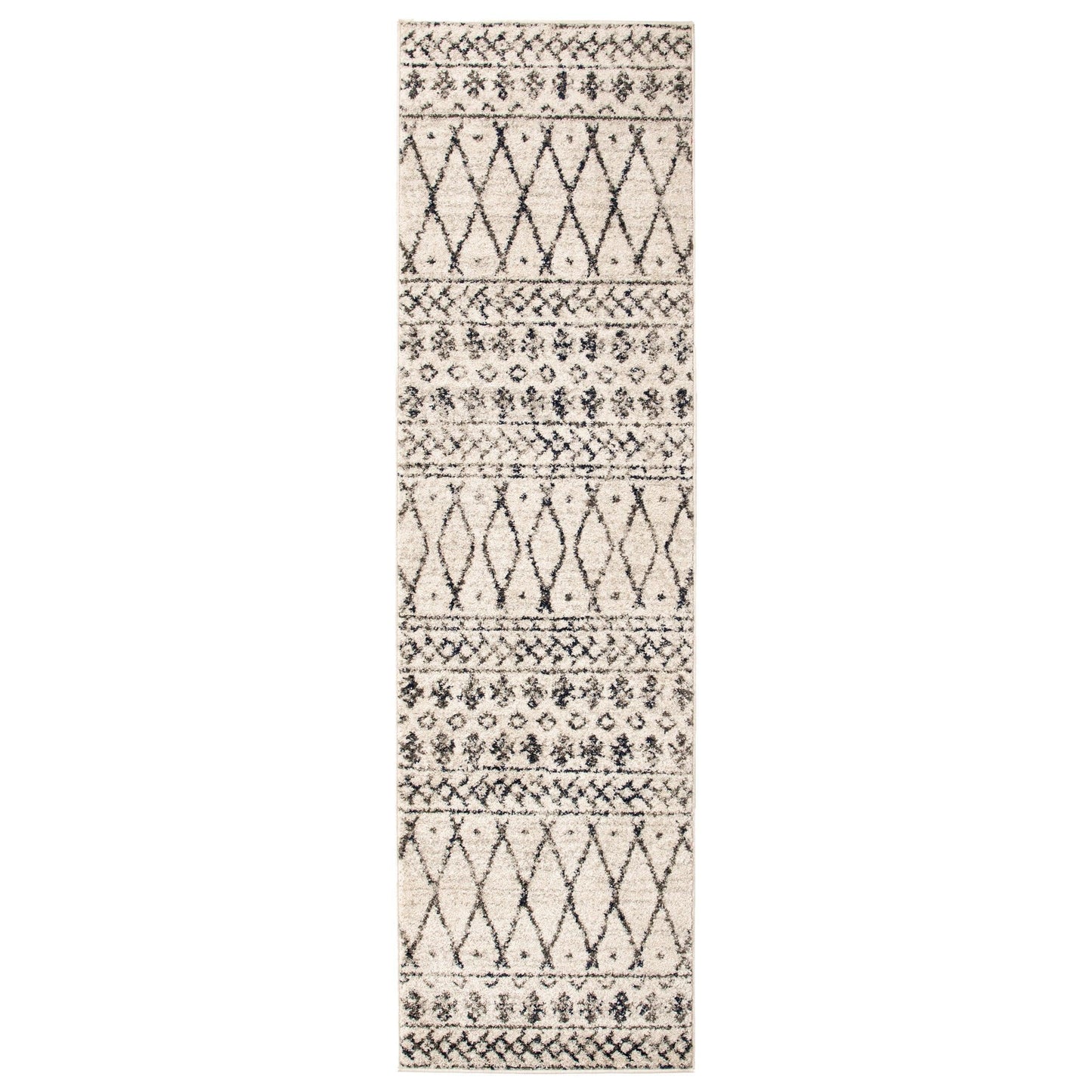Hotoko Mid-Century Aztec Tribal Charcoal Rug FredCo