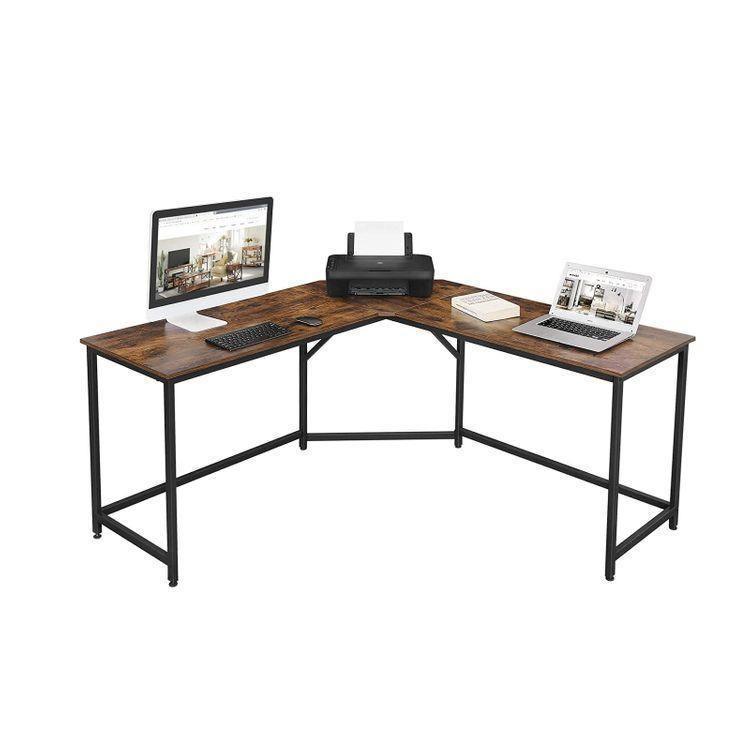 Industrial Design L-Shaped Computer Desk FredCo