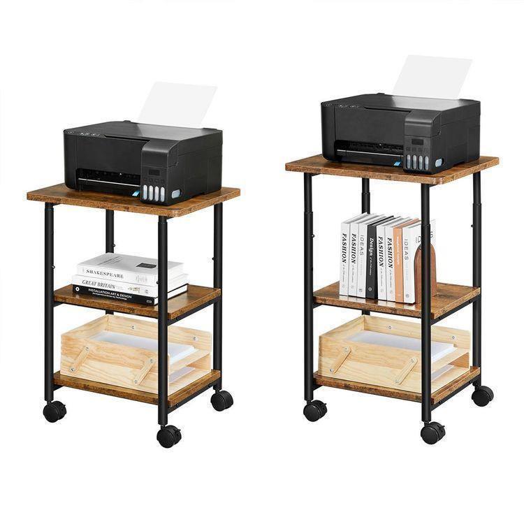Industrial Printer Stand Rustic FredCo