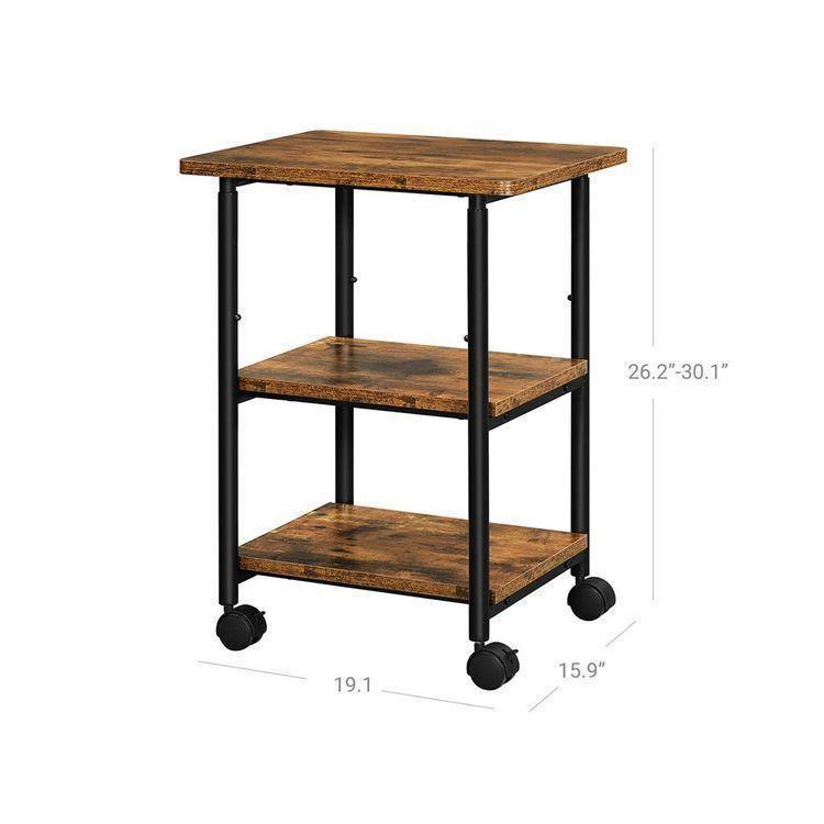 Industrial Printer Stand Rustic FredCo
