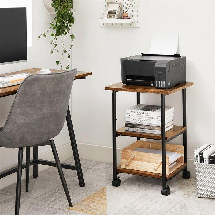 Industrial Printer Stand Rustic FredCo