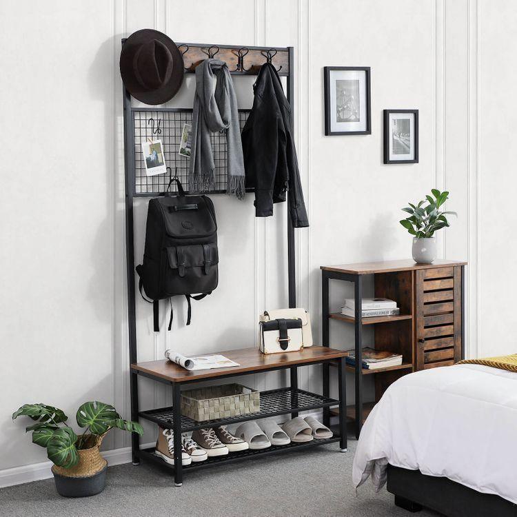 Industrial Shoe Rack Bench FredCo