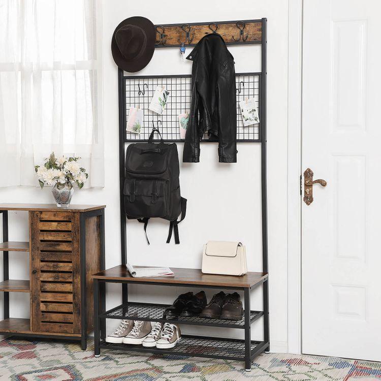 Industrial Shoe Rack Bench FredCo
