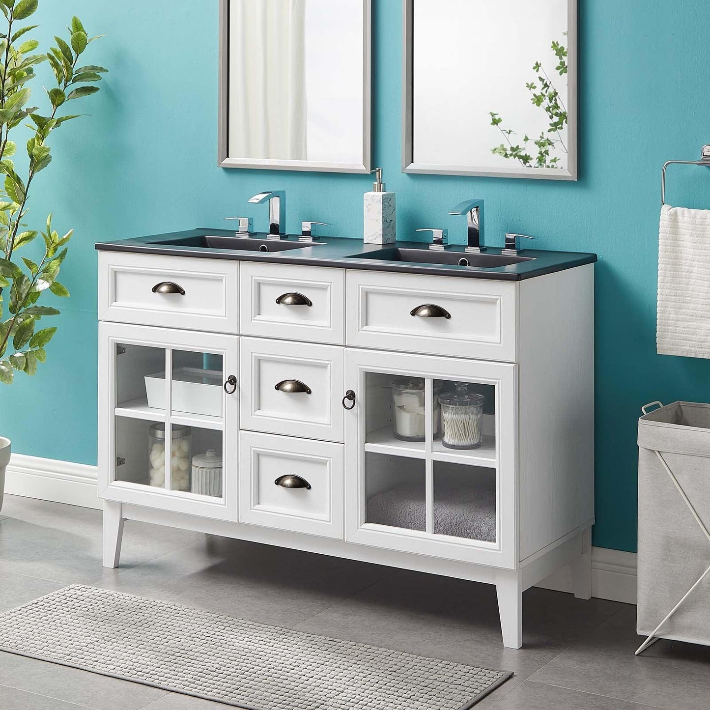 Isle 48" Double Bathroom Vanity Cabinet, EEI-5480 FredCo