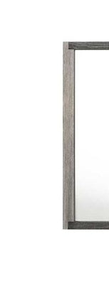 Jehoram Gray Finish Mirror FredCo