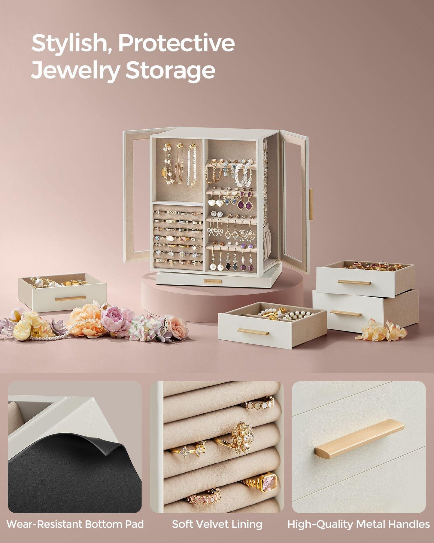 Jewelry Box 360° Rotating FredCo
