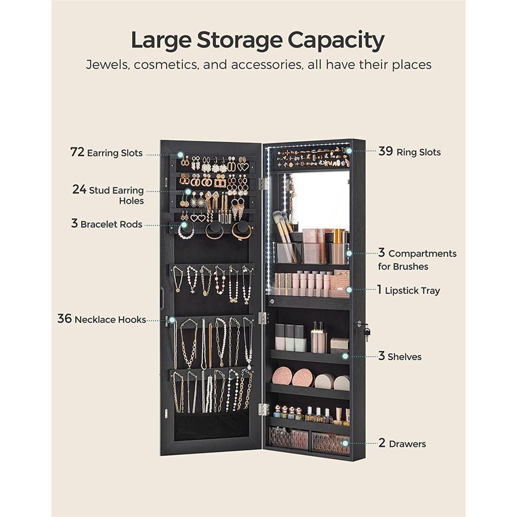 Jewelry Cabinet with LED Lights FredCo