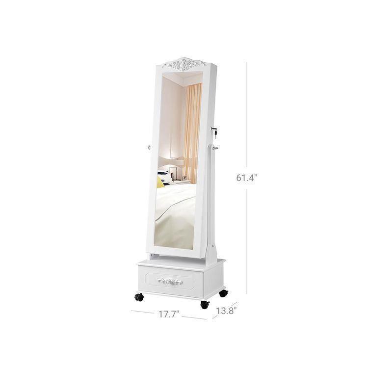 Jewelry Cabinet with Wheels FredCo