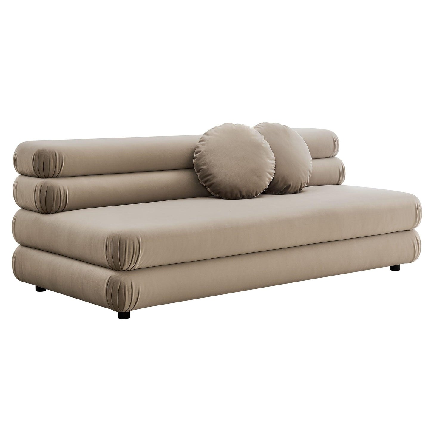 Jubilee Modular Performance Velvet Armless Loveseat by Modway FredCo