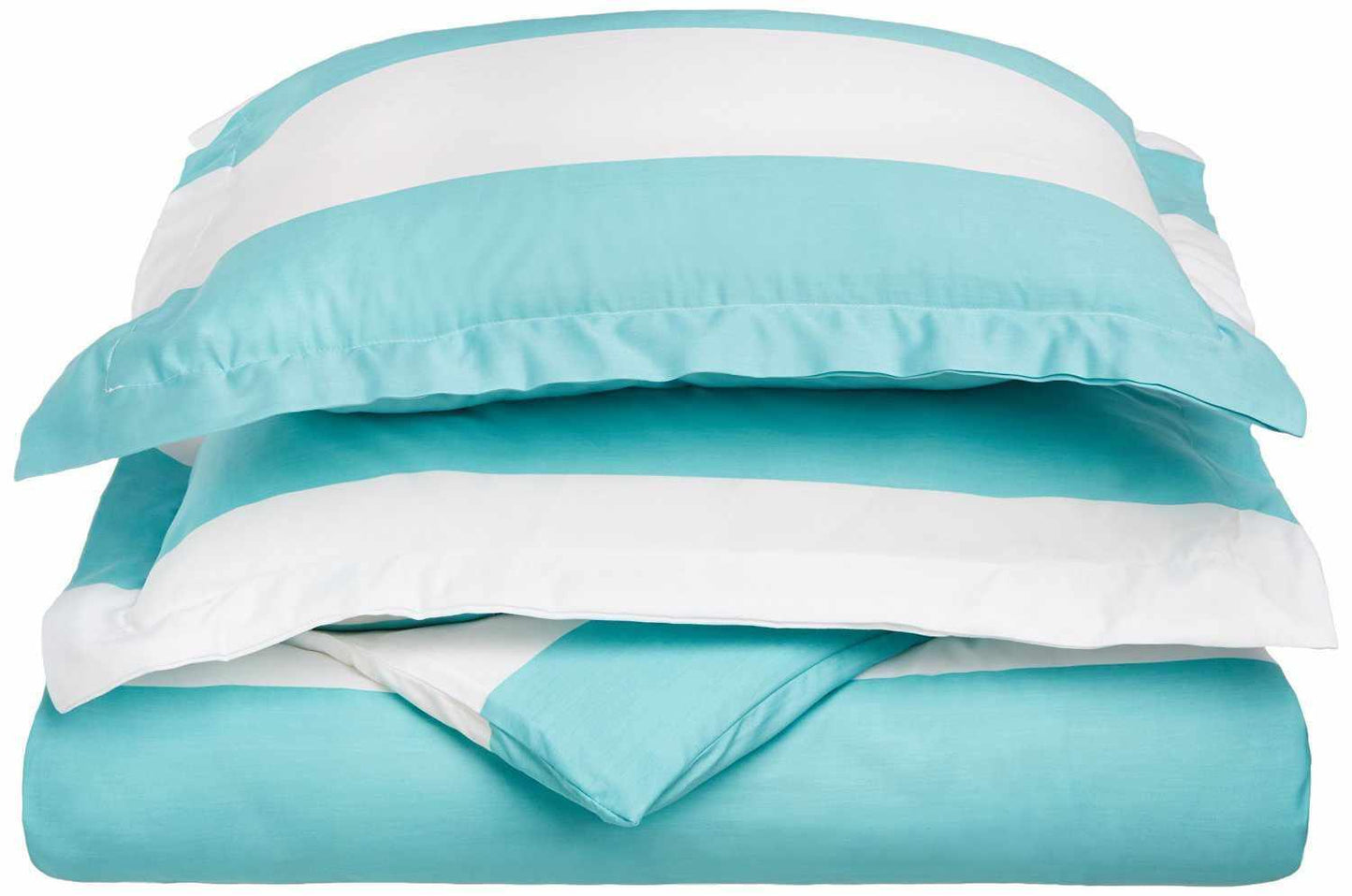 Kids' Cabana Stripe 600-Thread Count Cotton-Blend Duvet Cover Set FredCo