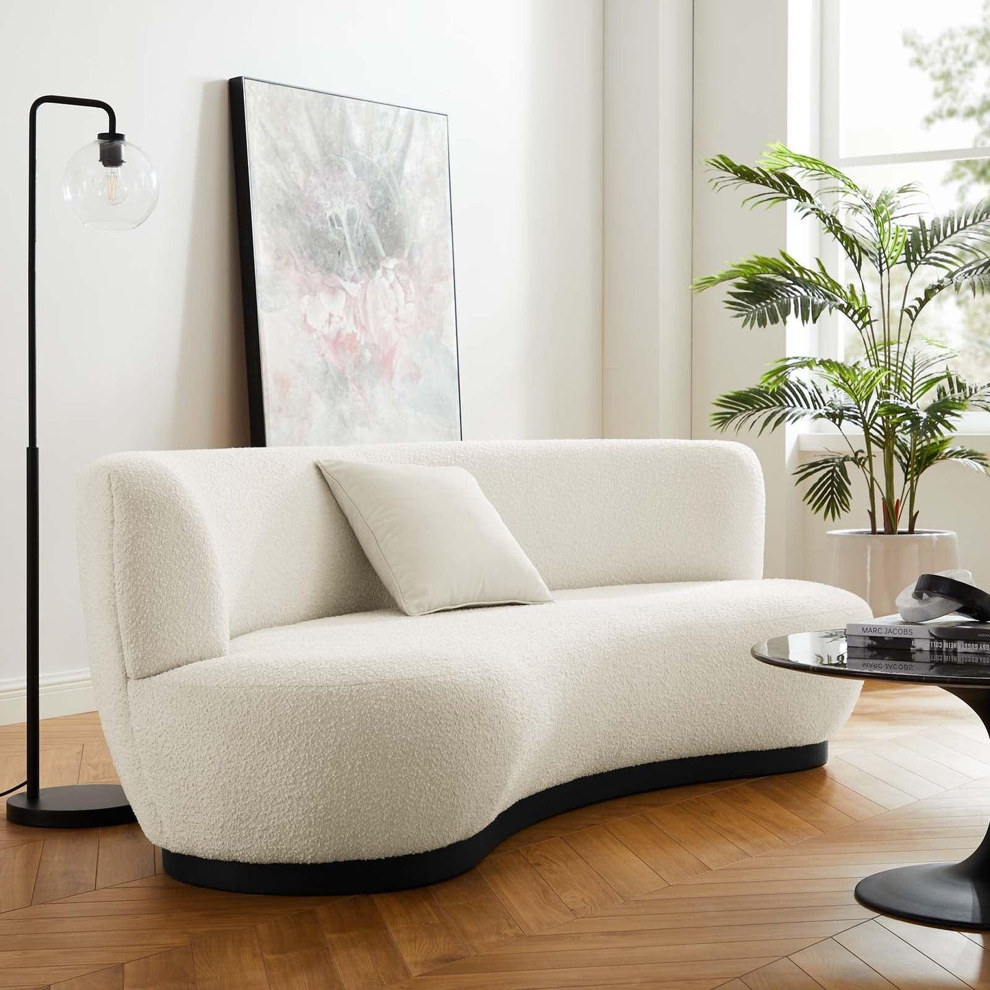 Kindred Boucle Upholstered Upholstered Fabric Sofa, EEI-5488 FredCo