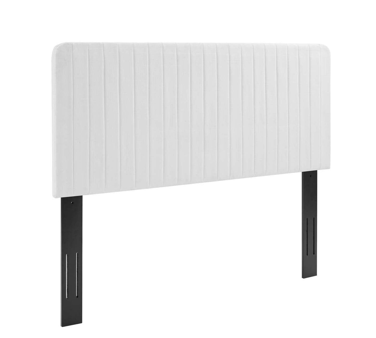 King/California King Modway Milenna Channel Tufted Upholstered Fabric Headboard FredCo