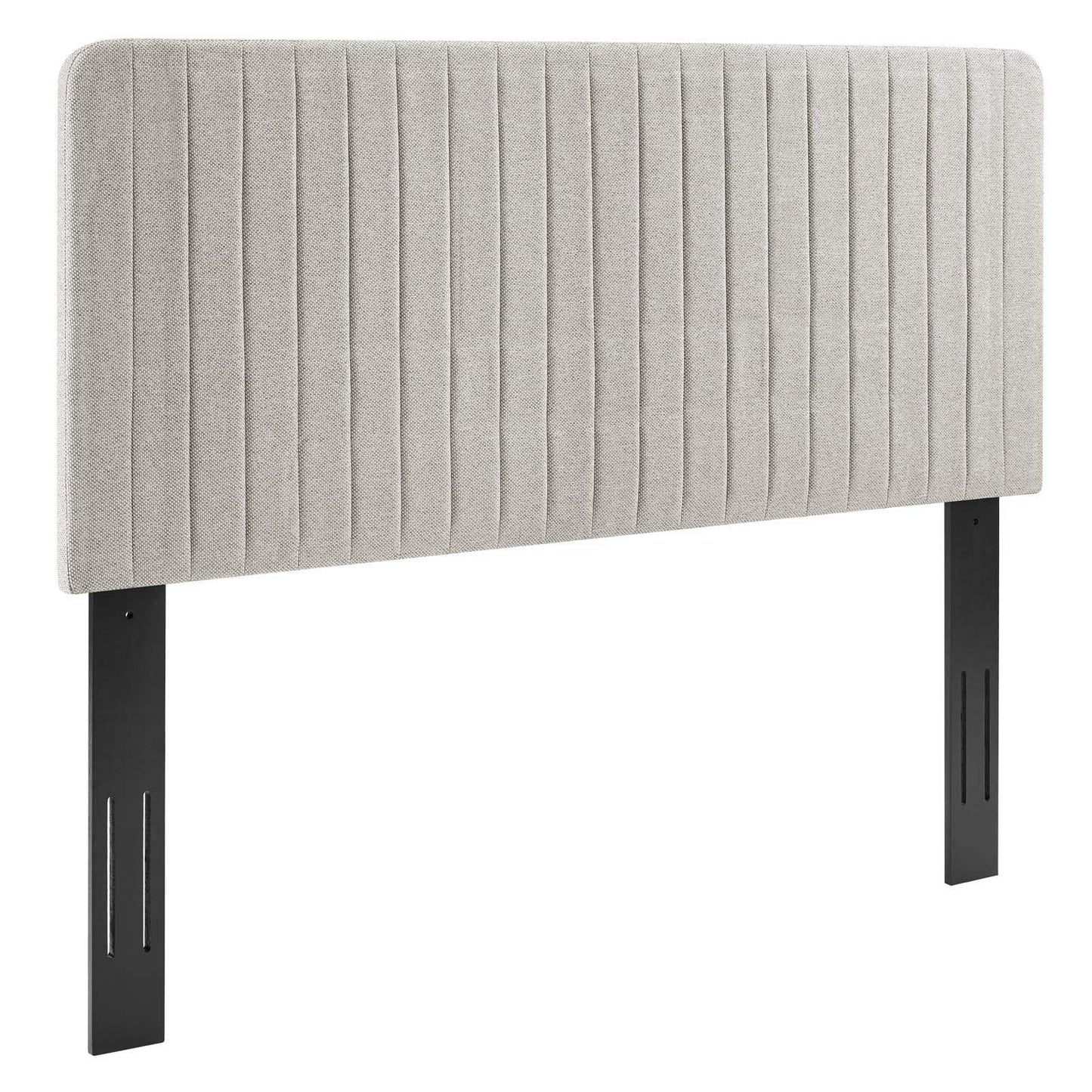 King/California King Modway Milenna Channel Tufted Upholstered Fabric Headboard FredCo