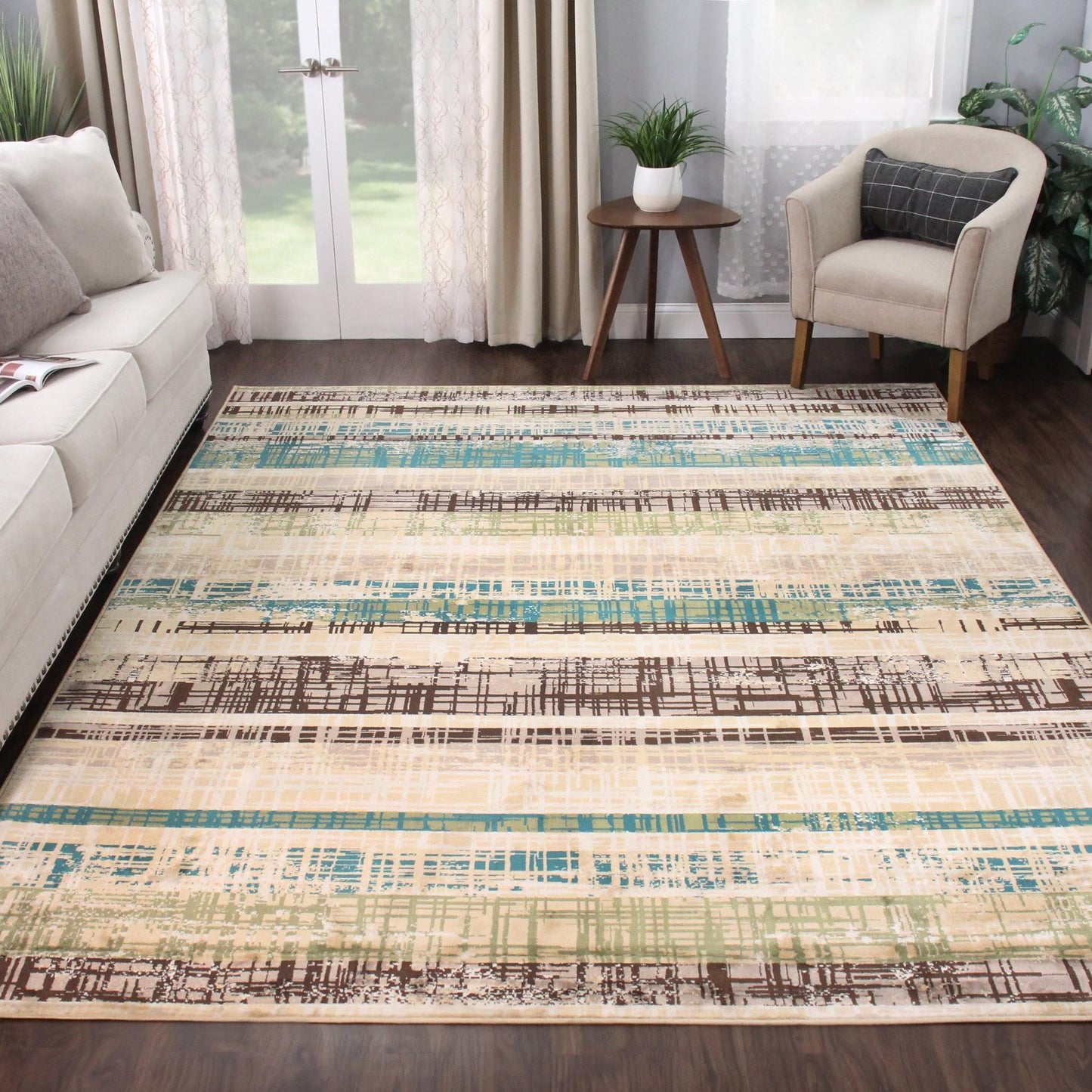 Kylemore Contemporary Abstract Indoor Area Rug by Superior FredCo