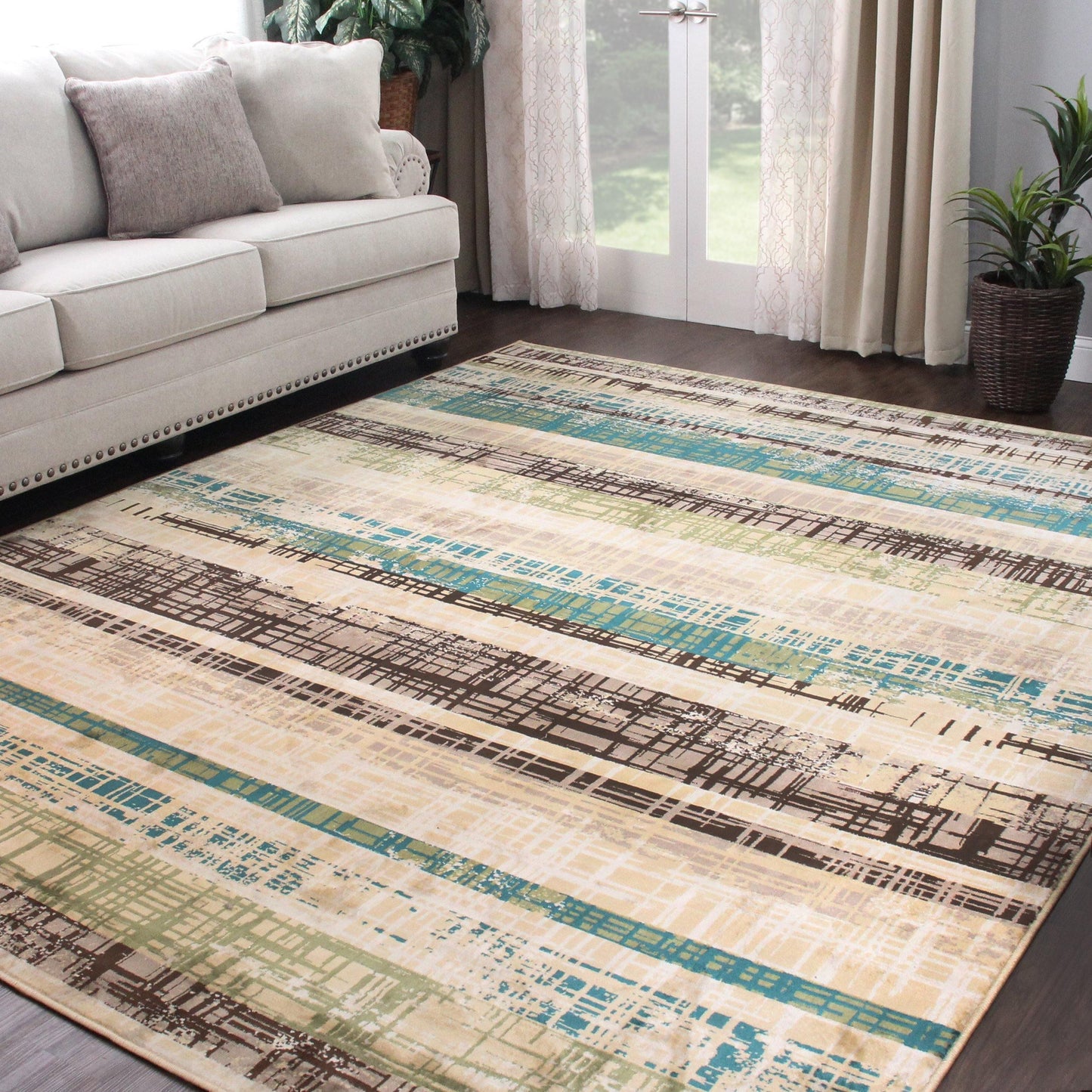 Kylemore Contemporary Abstract Indoor Area Rug by Superior FredCo
