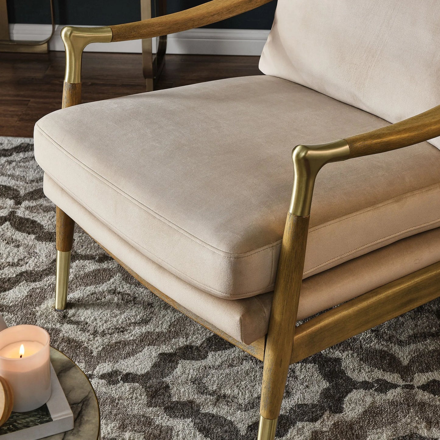 Langford Performance Velvet Accent Armchair by Modway EEI-7056 FredCo