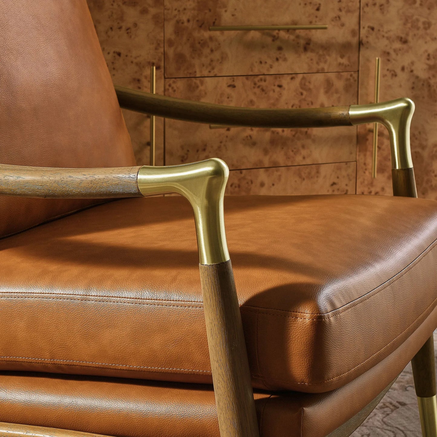 Langford Vegan Leather Accent Armchair by Modway EEI-7138 FredCo
