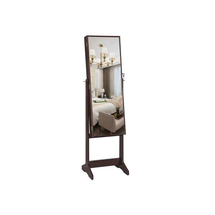 Large Mirror Jewelry Armoire FredCo