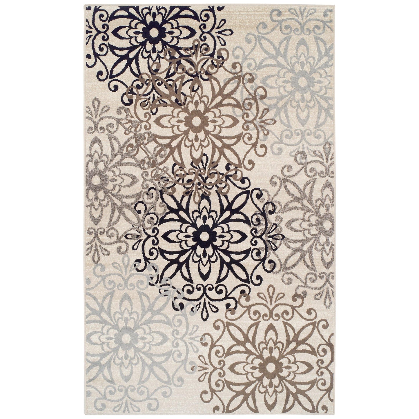 Leigh Vintage Floral Medallion Rug FredCo