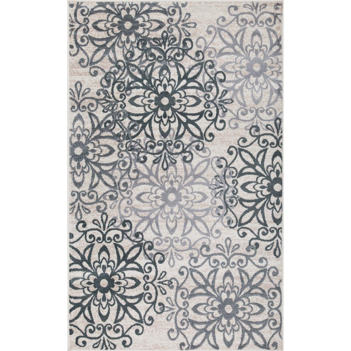 Leigh Vintage Floral Medallion Rug FredCo