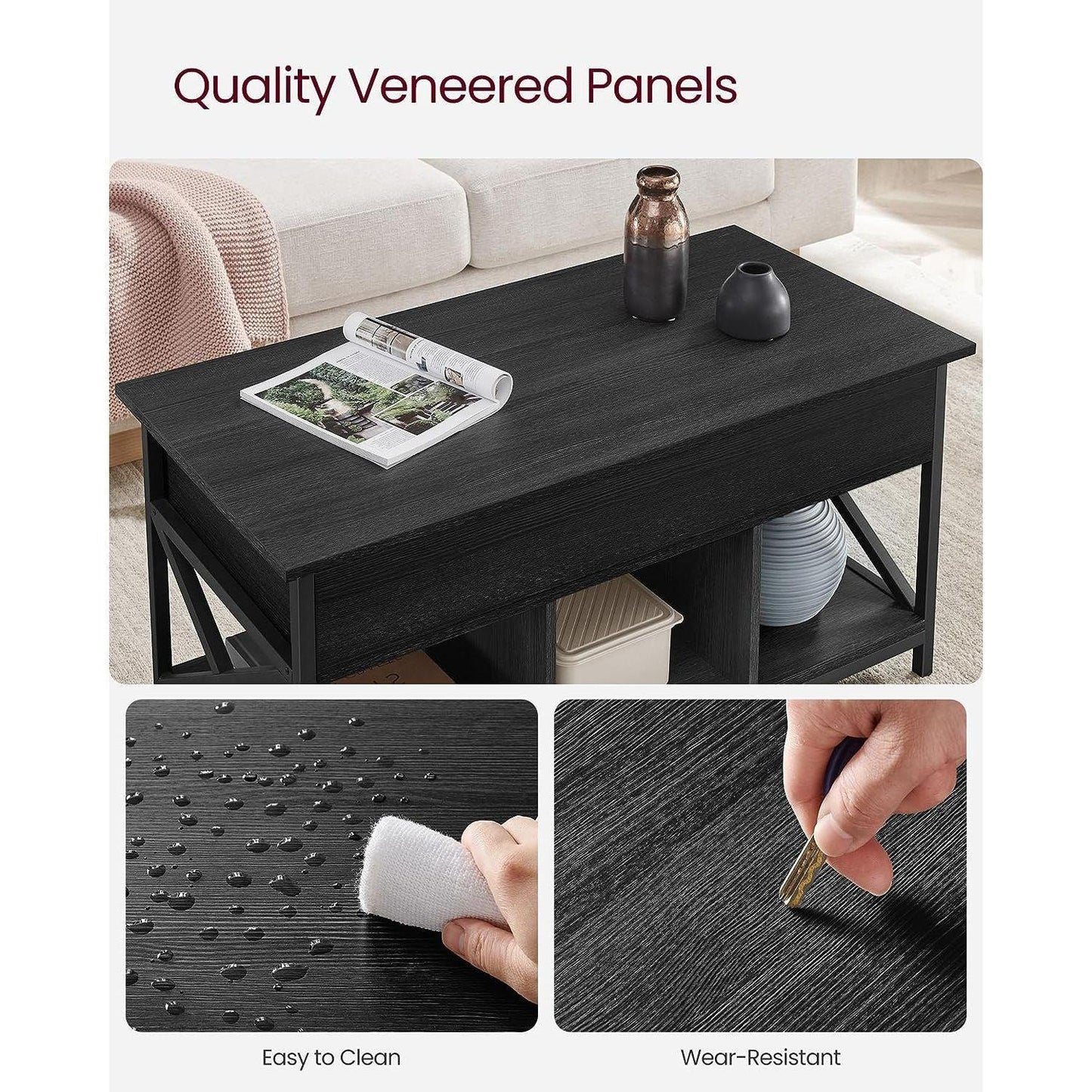 Lift Top Coffee Table for Living Room FredCo