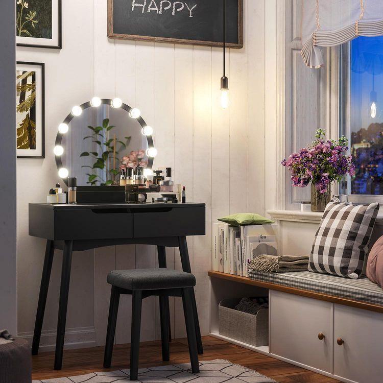 Light Bulbs Vanity Set FredCo