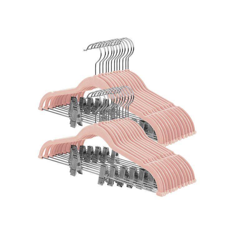 Light Pink Velvet Hanger FredCo