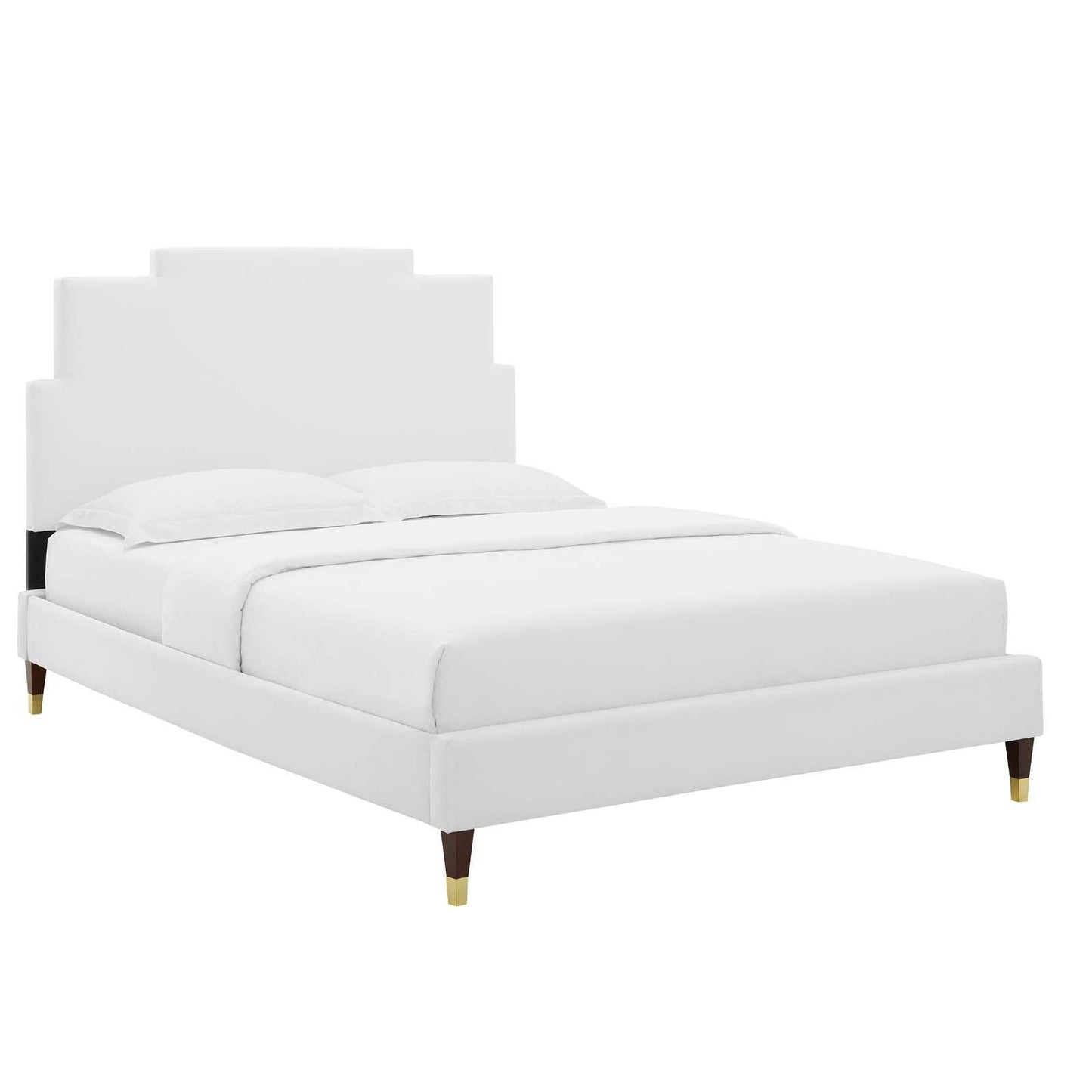 Lindsey Performance Velvet King Platform Bed, MOD-6926 FredCo