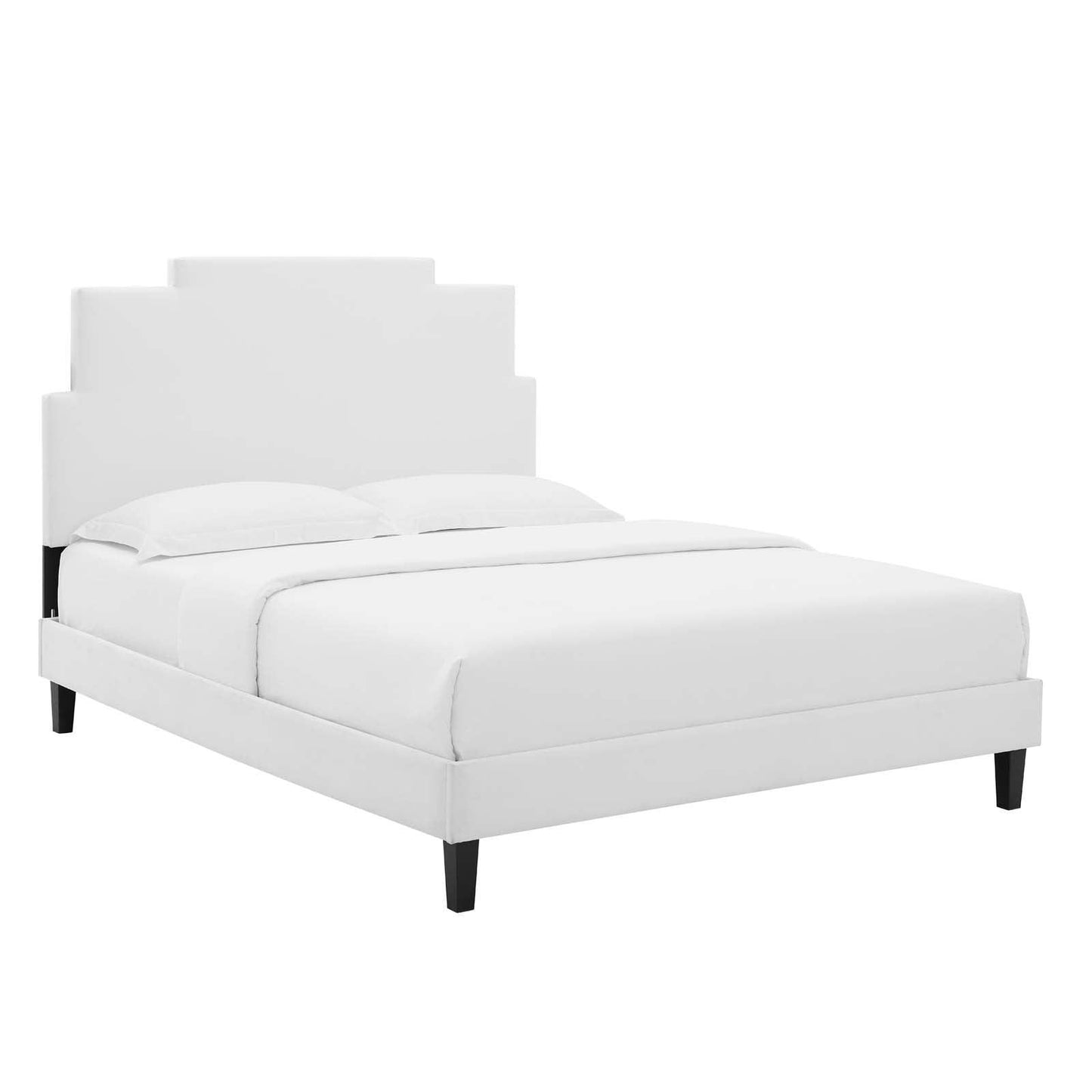 Lindsey Performance Velvet Twin Platform Bed, MOD-6897 FredCo