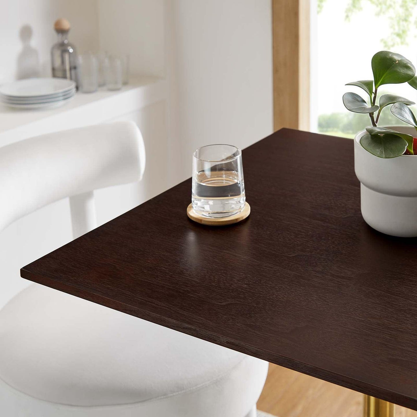 Lippa 28" Square Wood Bar Table, EEI-5531 FredCo