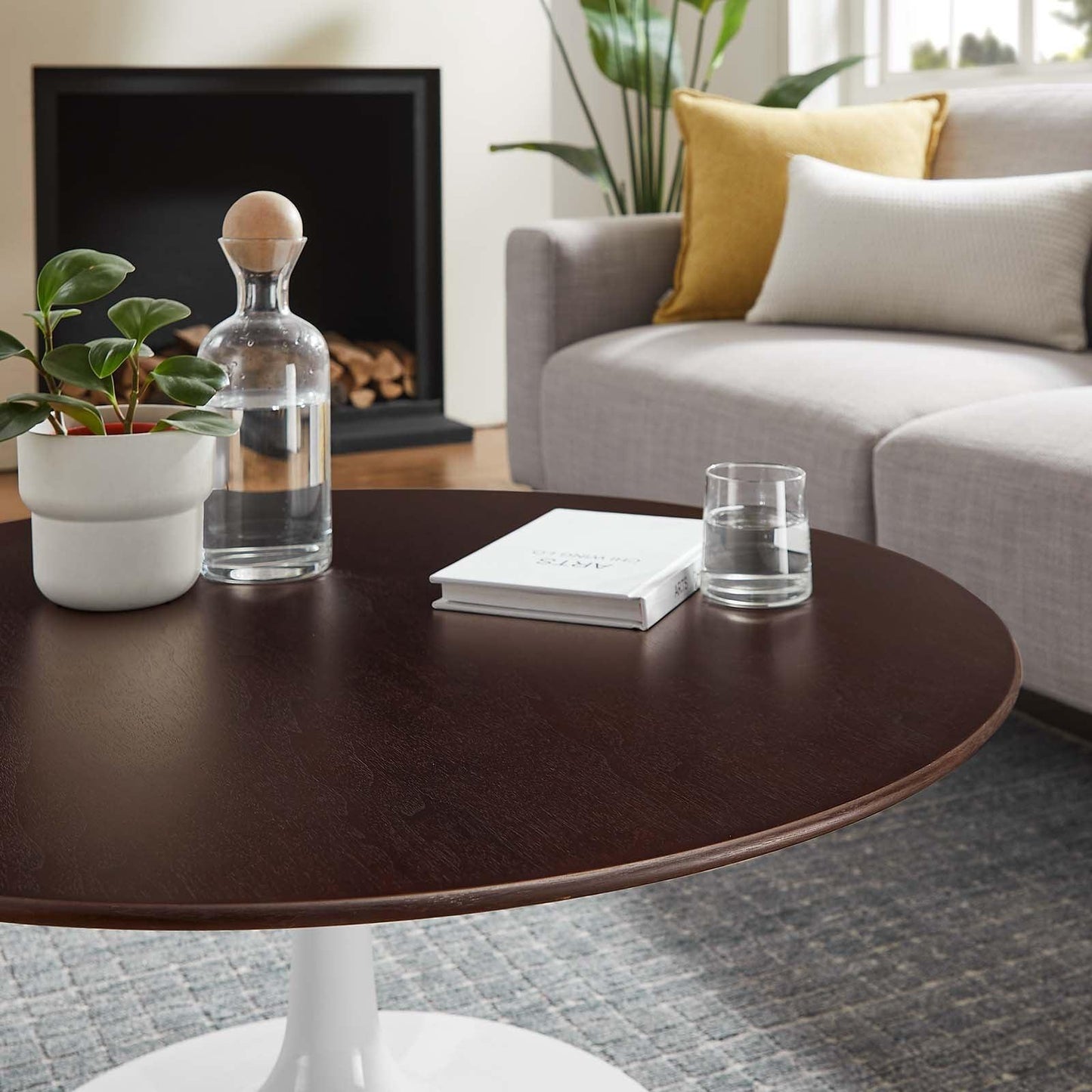 Lippa 36" Round Coffee Table, EEI-5187 FredCo