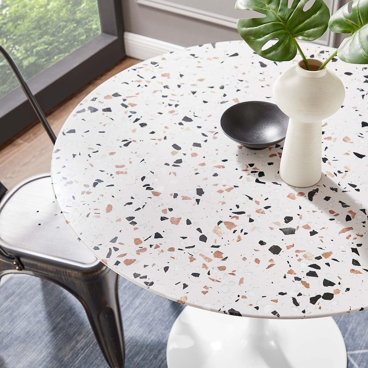 Lippa 36" Round Terrazzo Dining Table, EEI-5713 FredCo