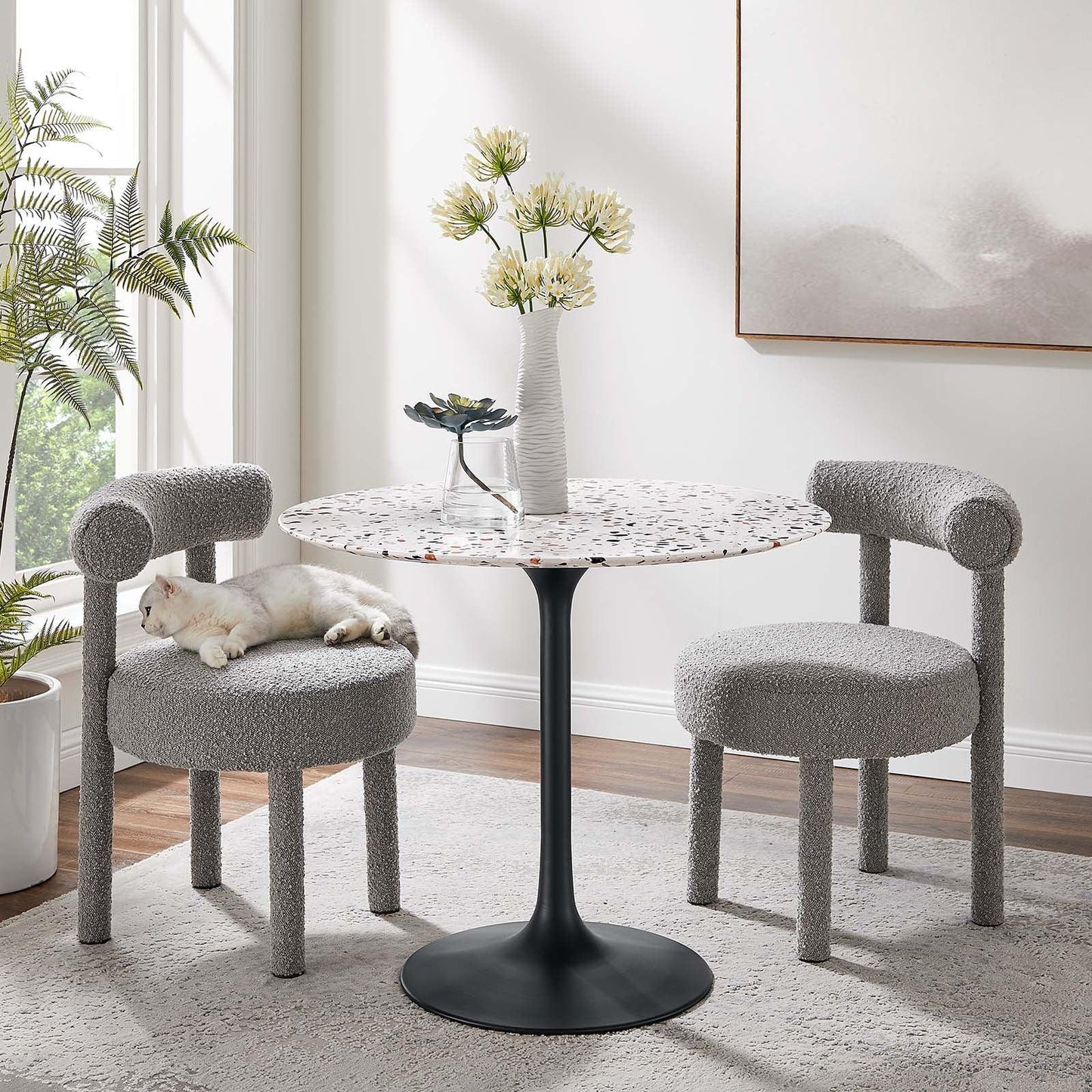 Lippa 36" Round Terrazzo Dining Table, EEI-5716 FredCo