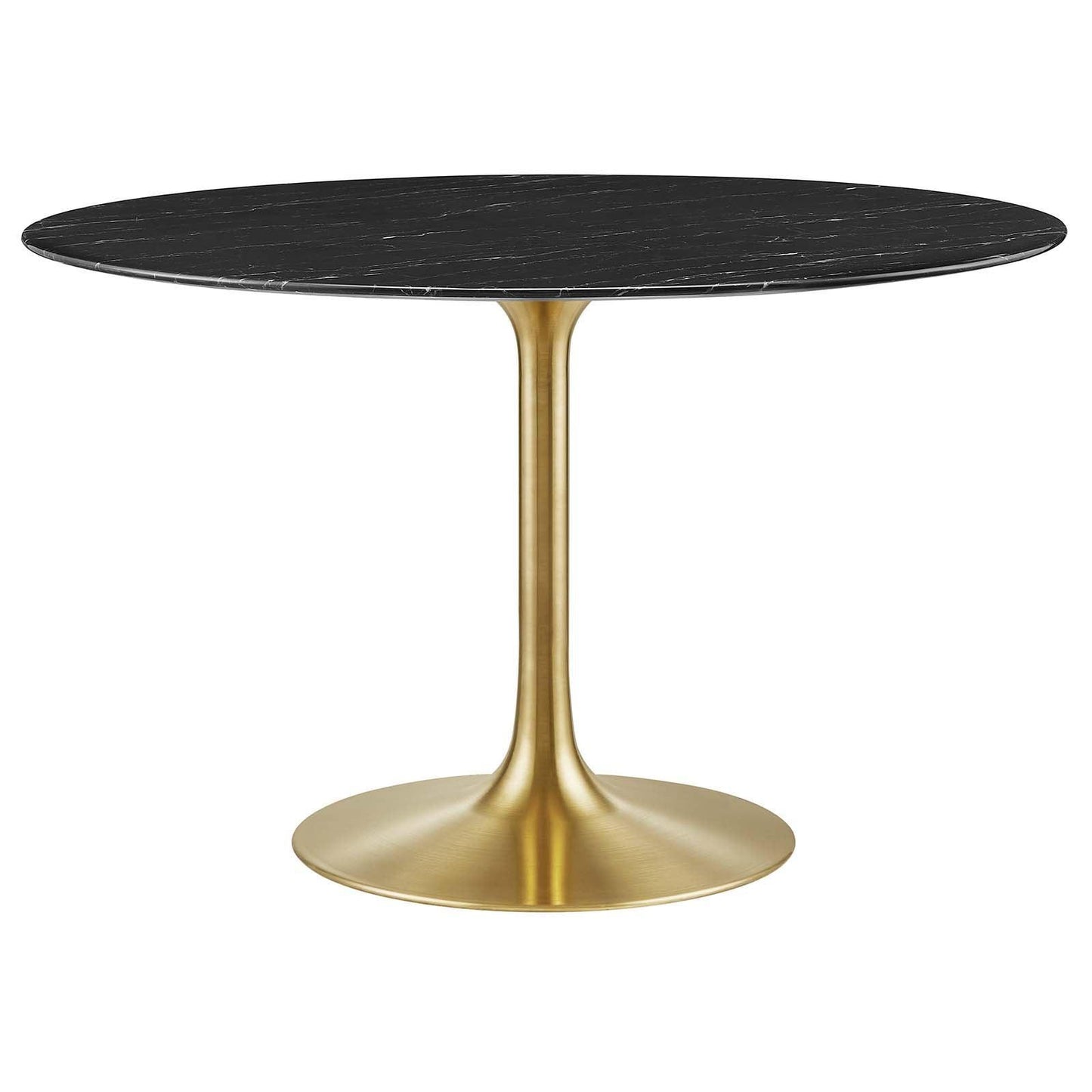 Lippa 48" Round Artificial Marble Dining Table FredCo