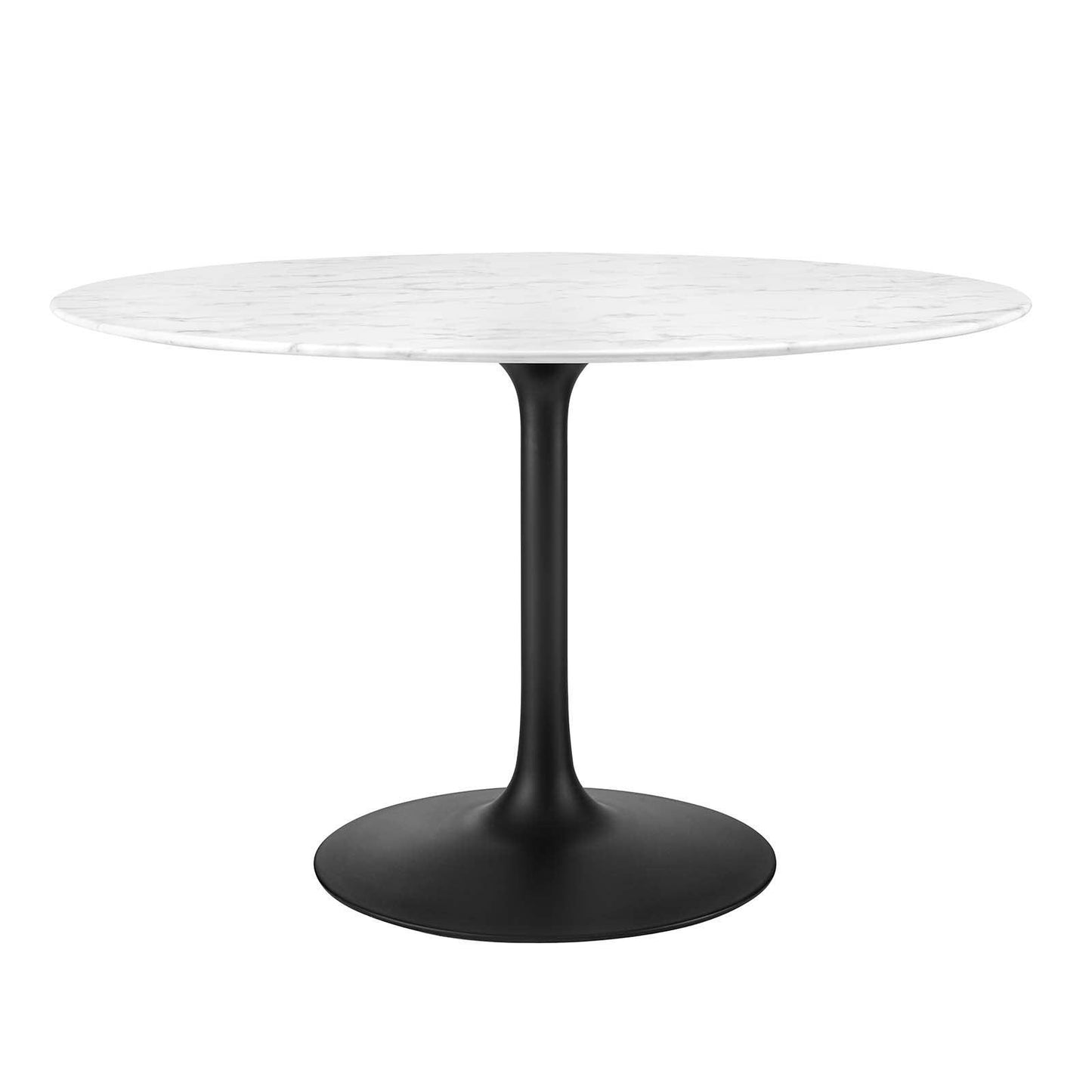 Lippa 48" Round Artificial Marble Dining Table FredCo