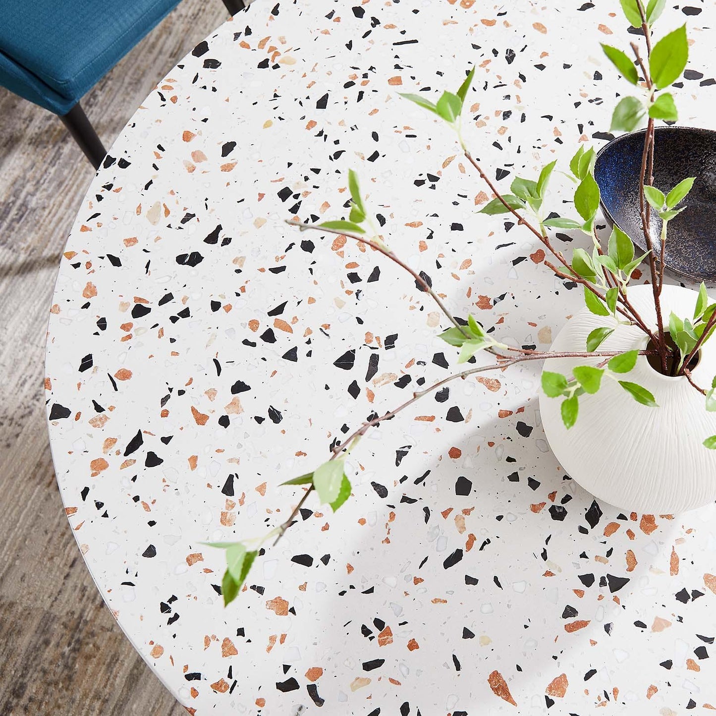 Lippa 48" Round Terrazzo Dining Table, EEI-5731 FredCo