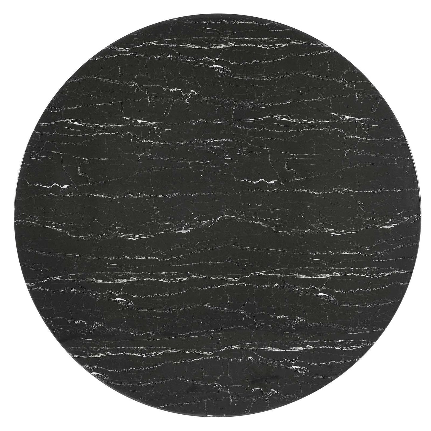 Lippa 60" Round Artificial Marble Dining Table, EEI-5184 FredCo