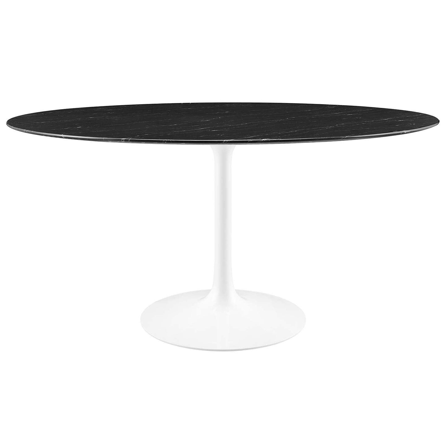 Lippa 60" Round Artificial Marble Dining Table, EEI-5184 FredCo