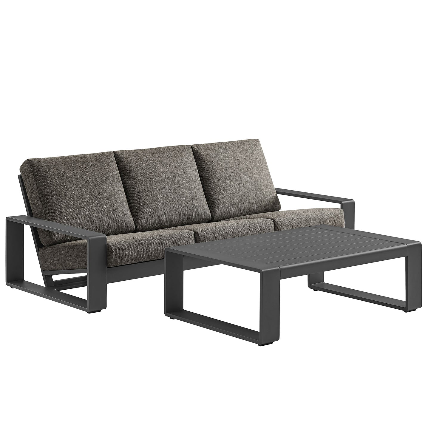 Lirienne 2-Piece Outdoor Patio Aluminum Furniture Set by Modway EEI-7307 FredCo