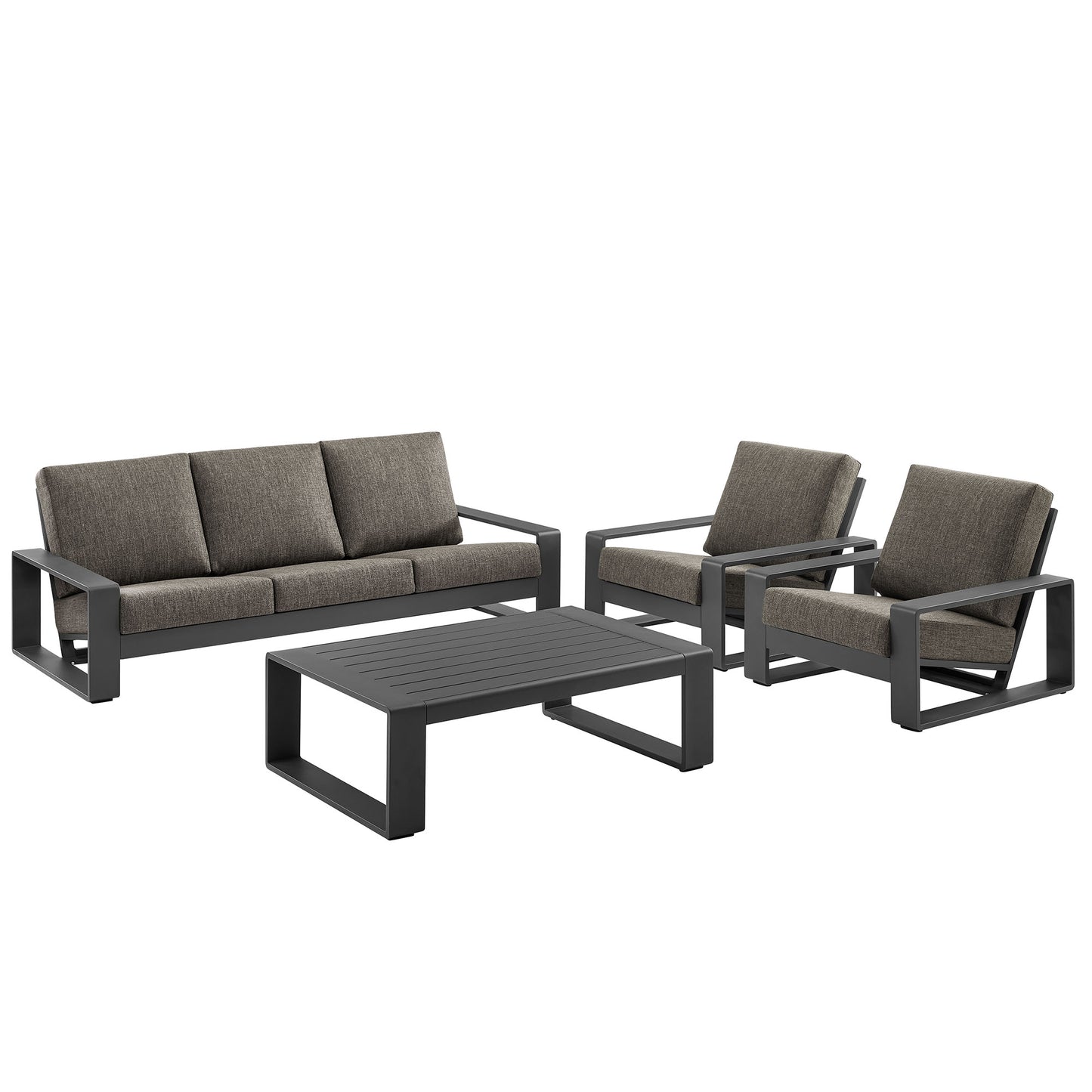 Lirienne 4-Piece Outdoor Patio Aluminum Furniture Set by Modway EEI-7306 FredCo