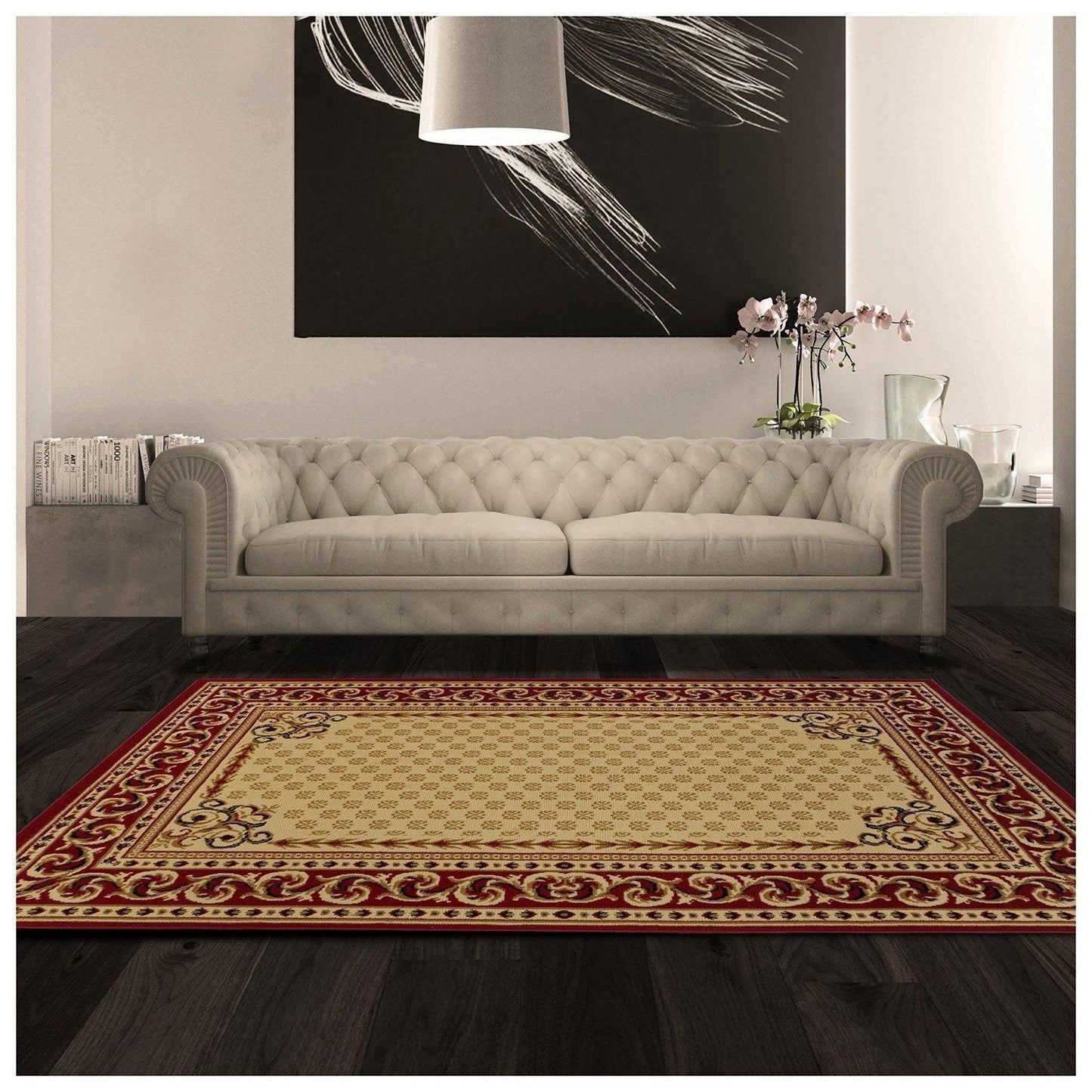 Longfield Traditional Oriental Lattice Rug FredCo