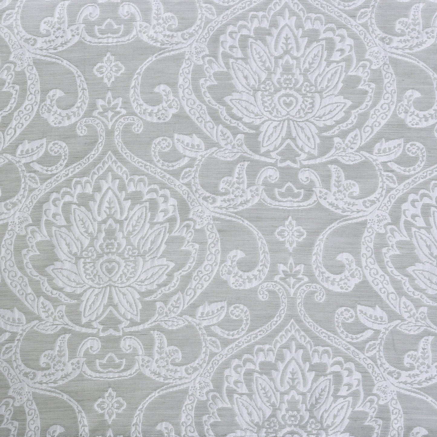 Lotus Light Filtering Floral Damask Jacquard Curtain Set FredCo