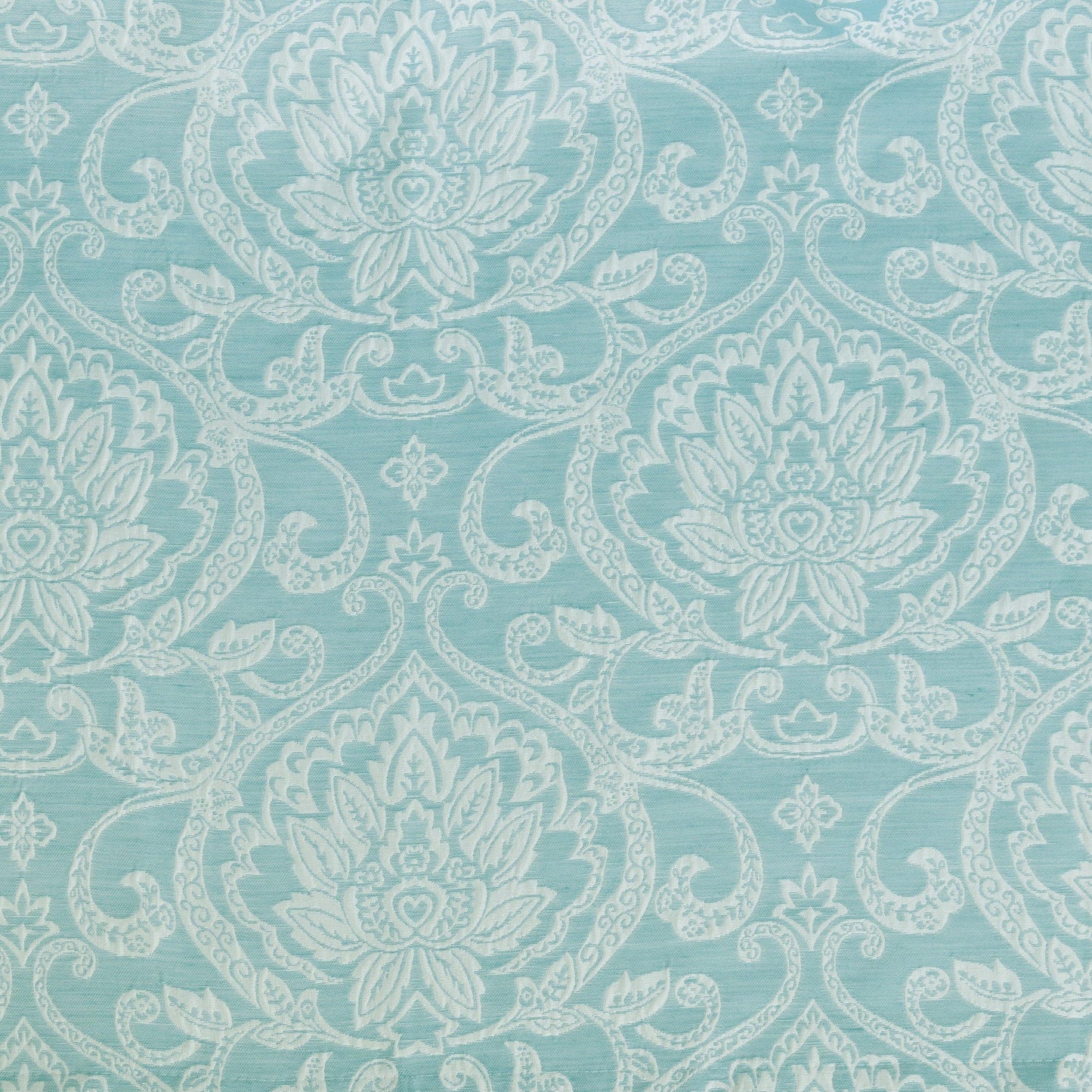 Lotus Light Filtering Floral Damask Jacquard Curtain Set FredCo