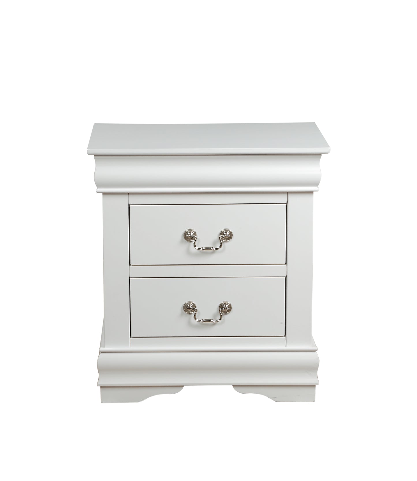 Louis Philippe White Finish 2PCS Bedroom Set (E. King) FredCo