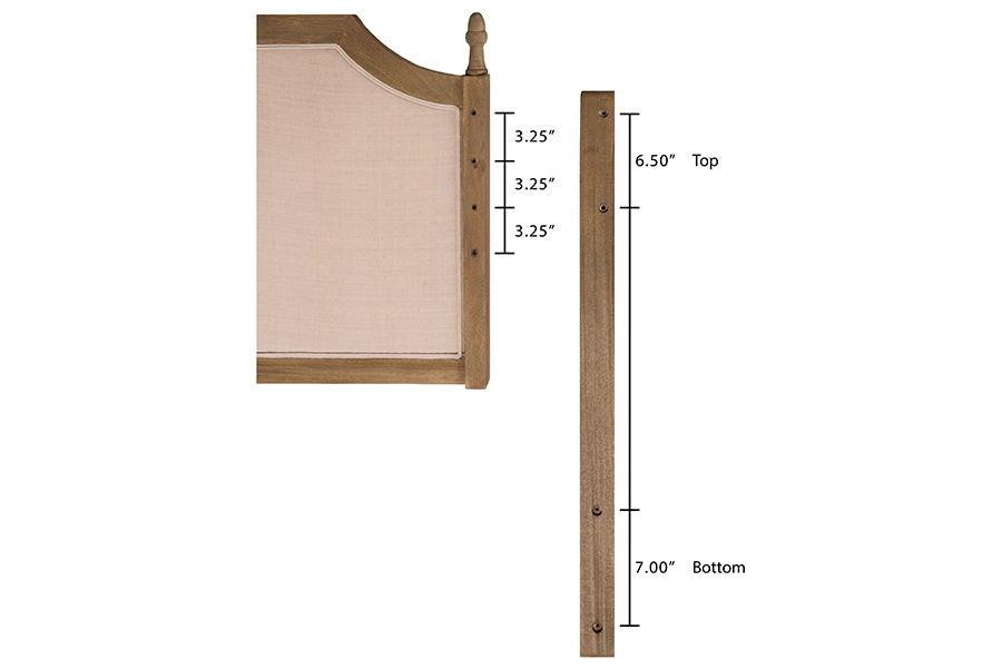 Lourdes Queen Upholstered Headboard FredCo